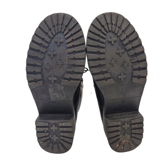 H&M Divided Womens Black Lace Up Boots 5.5 - Picture 8 of 16